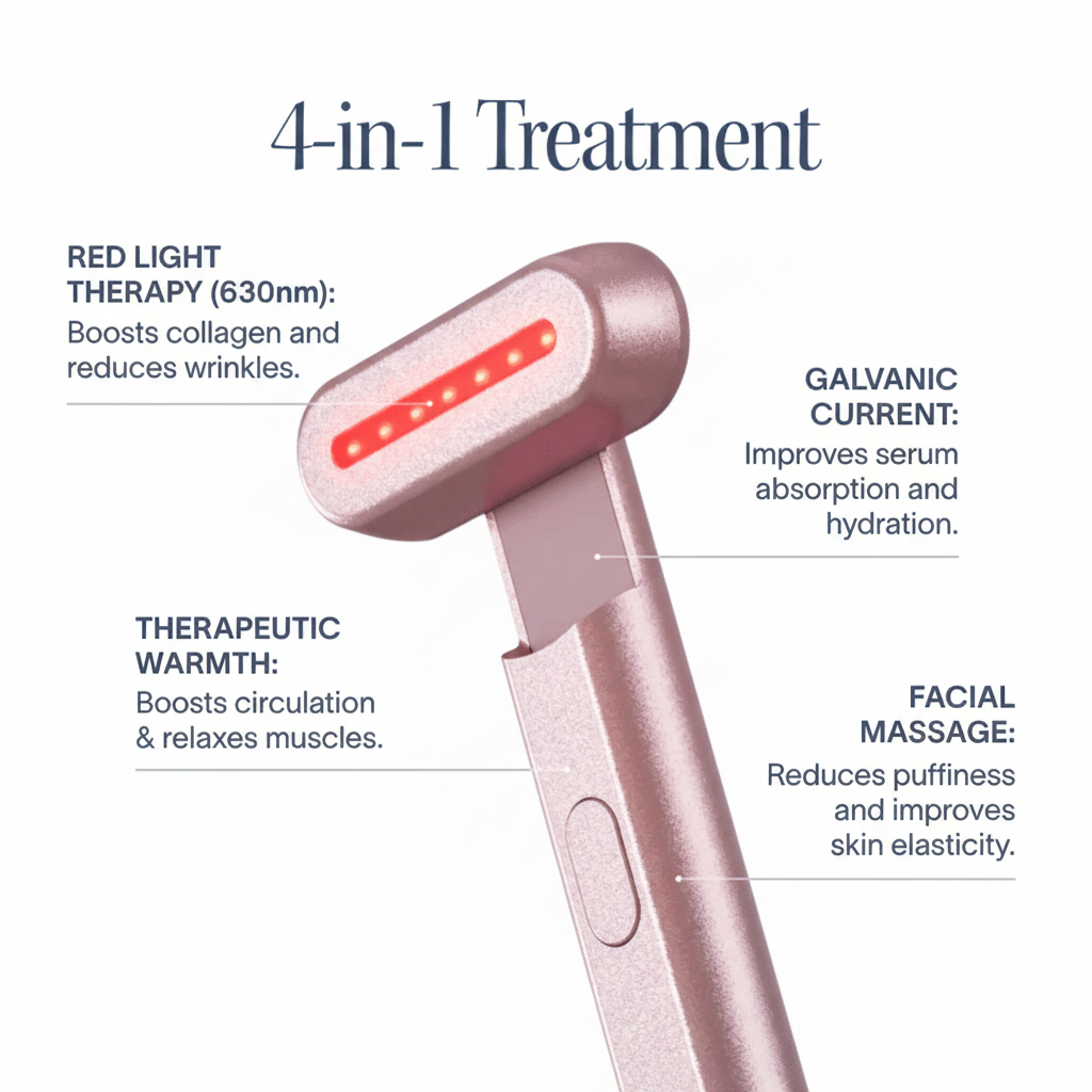 4-in-1 Red Light Therapy Wand